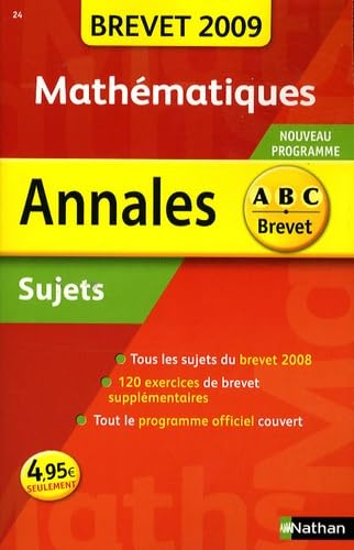 Annales brevet 2009 : mathématiques