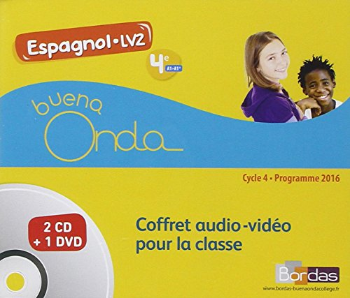 Buena Onda Espagnol - LV2 : 4e, Cycle 4 : coffret audio-vidéo pour la classe