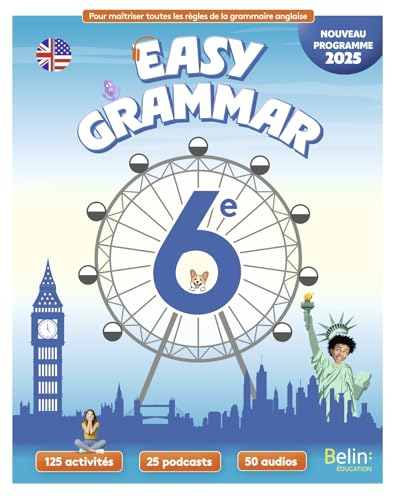 Easy grammar : Anglais 6e - nouveau programme 2025