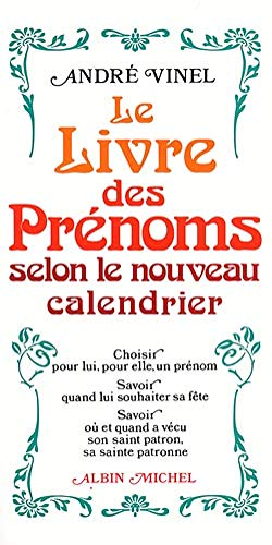 Le livre des prénoms selon le nouveau calendrier