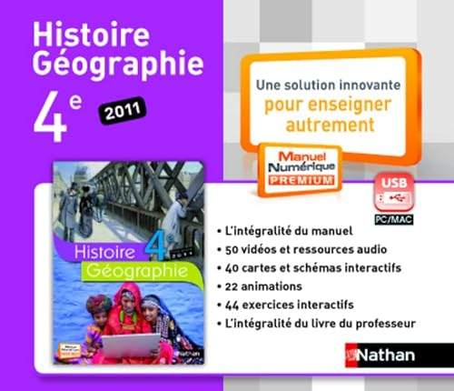Histoire géographie 4è : manuel numérique du professeur