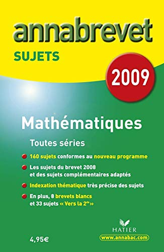 Annabrevet : Mathématiques : sujets 2009