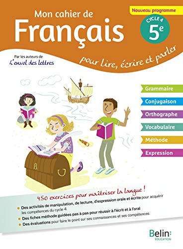 Mon cahier de Français 5e - cycle 4 : version corrigée