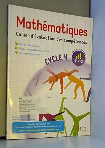 Mathématiques : cahier d'évaluation des compétences, cycle 4